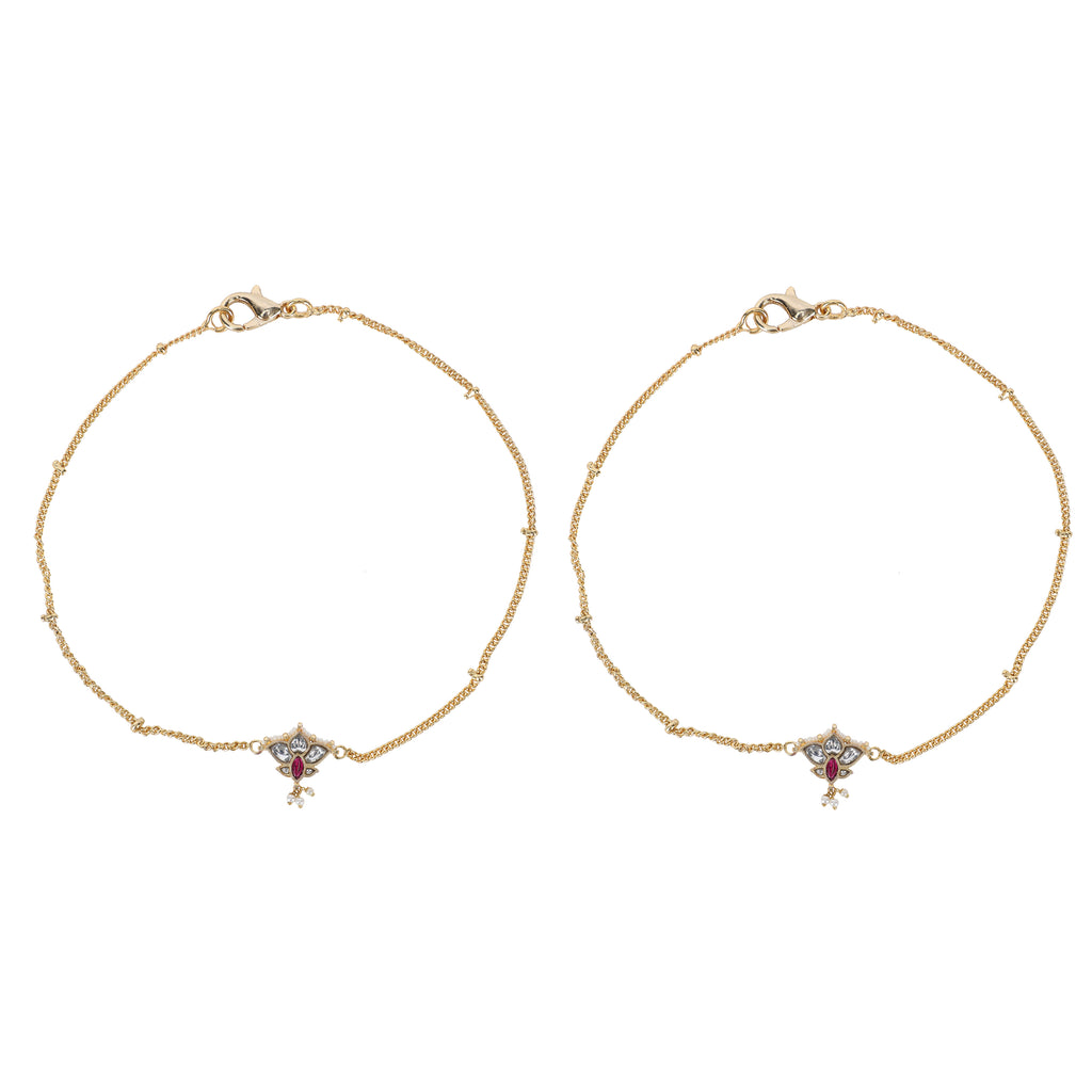 22k Gold Plated Trikon Payal