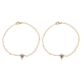 22k Gold Plated Trikon Payal