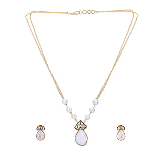 22k Gold Plated Divyam Naveli Necklace Set
