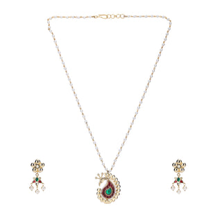 22k Gold Plated Divyam Dhrina Pendant Set