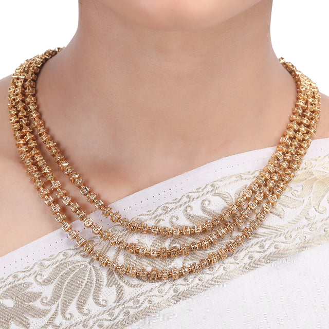 KIMAYA   gold plated necklace set