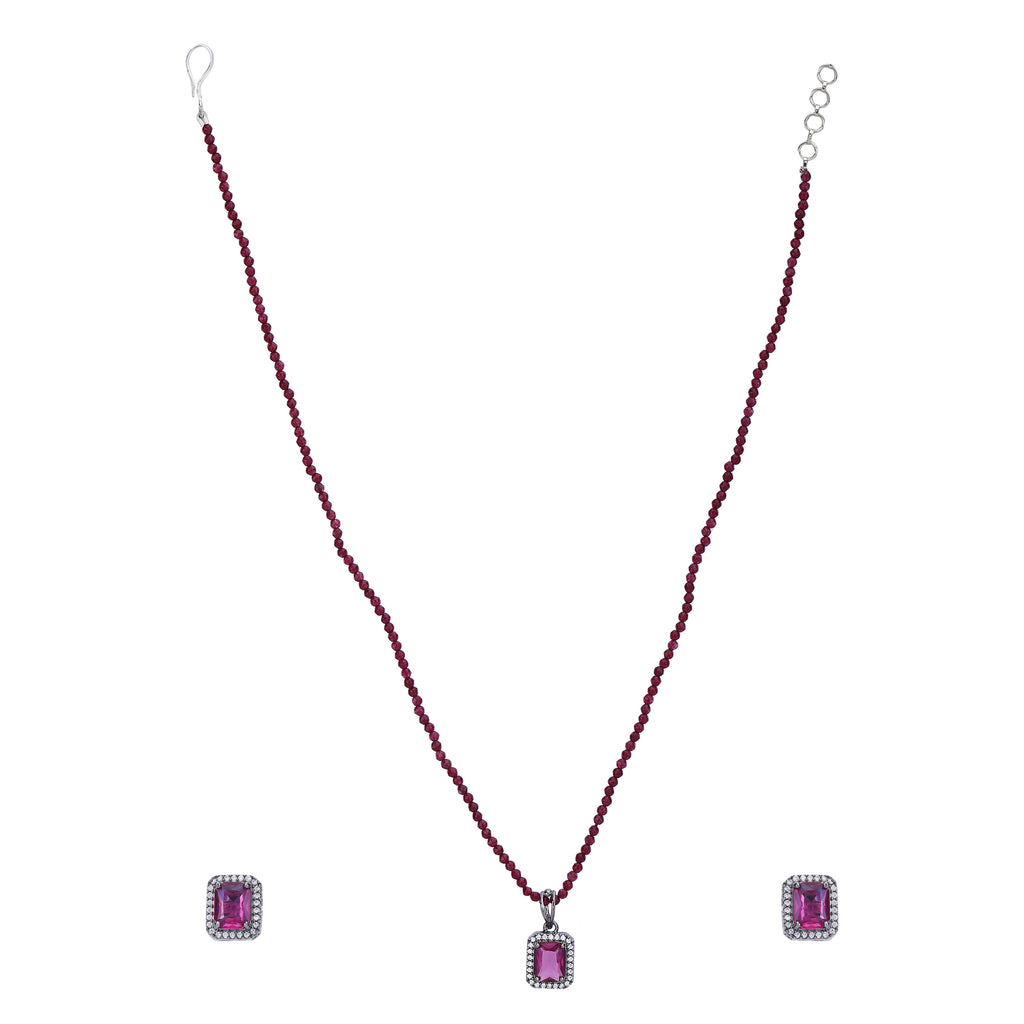 Anika Zircon Pendant Set