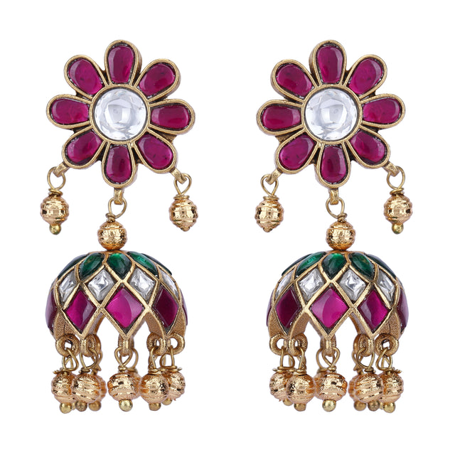 Megha Collection Ruhani Kundan Necklace Set