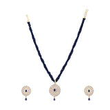 Ujjwal Tresa Zircon Pendant Set