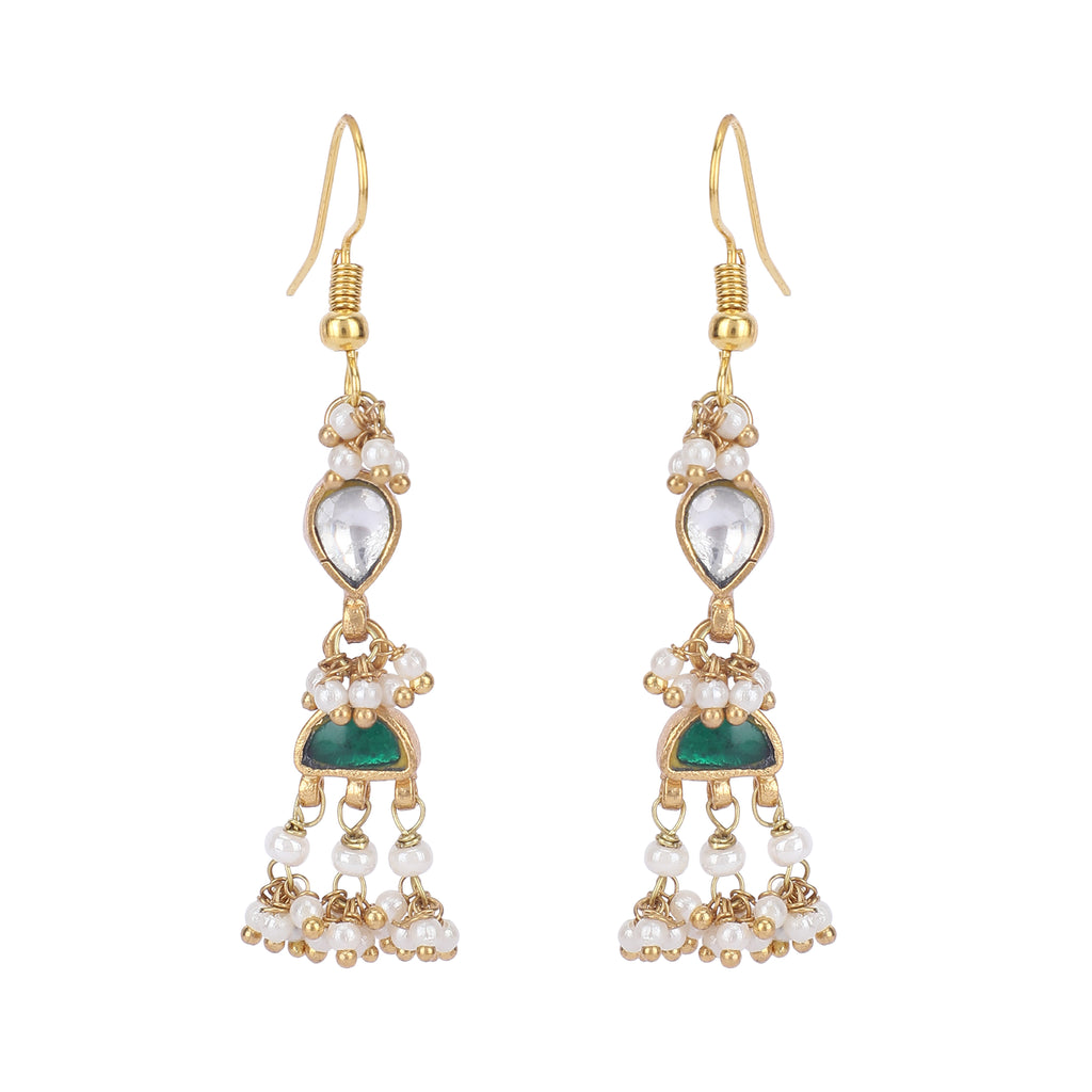 22k Gold Plated Amolya Kumudra Pendant Set