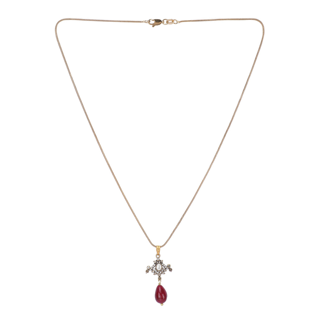 22k Gold Plated Amolya Kanira Pendant Set