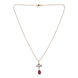 22k Gold Plated Amolya Kanira Pendant Set