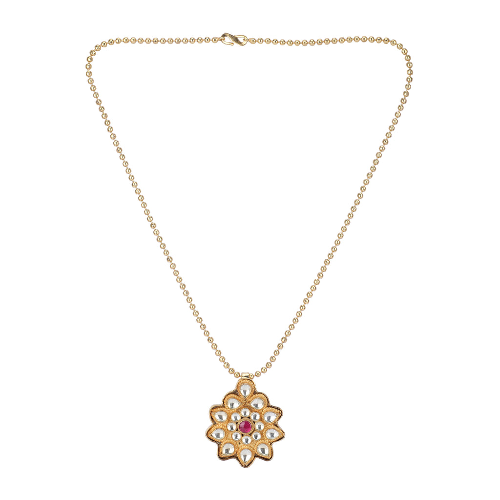 22k Gold Plated Amolya Kusumita Pendant Set