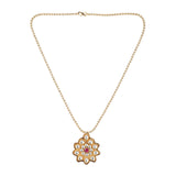 22k Gold Plated Amolya Kusumita Pendant Set