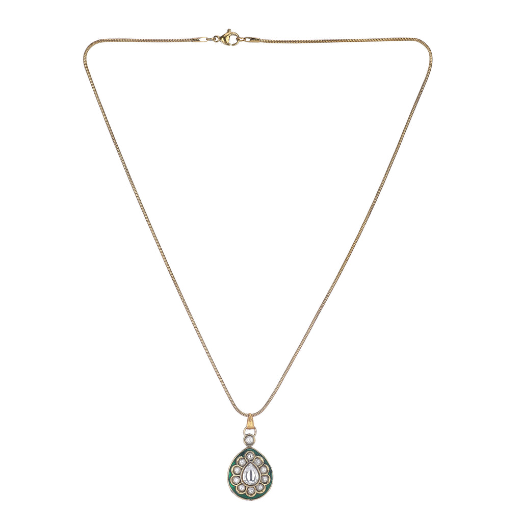 22k Gold Plated Amolya Khushaali Pendant Set