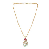 22k Gold Plated Amolya Jhumira Pendant Set
