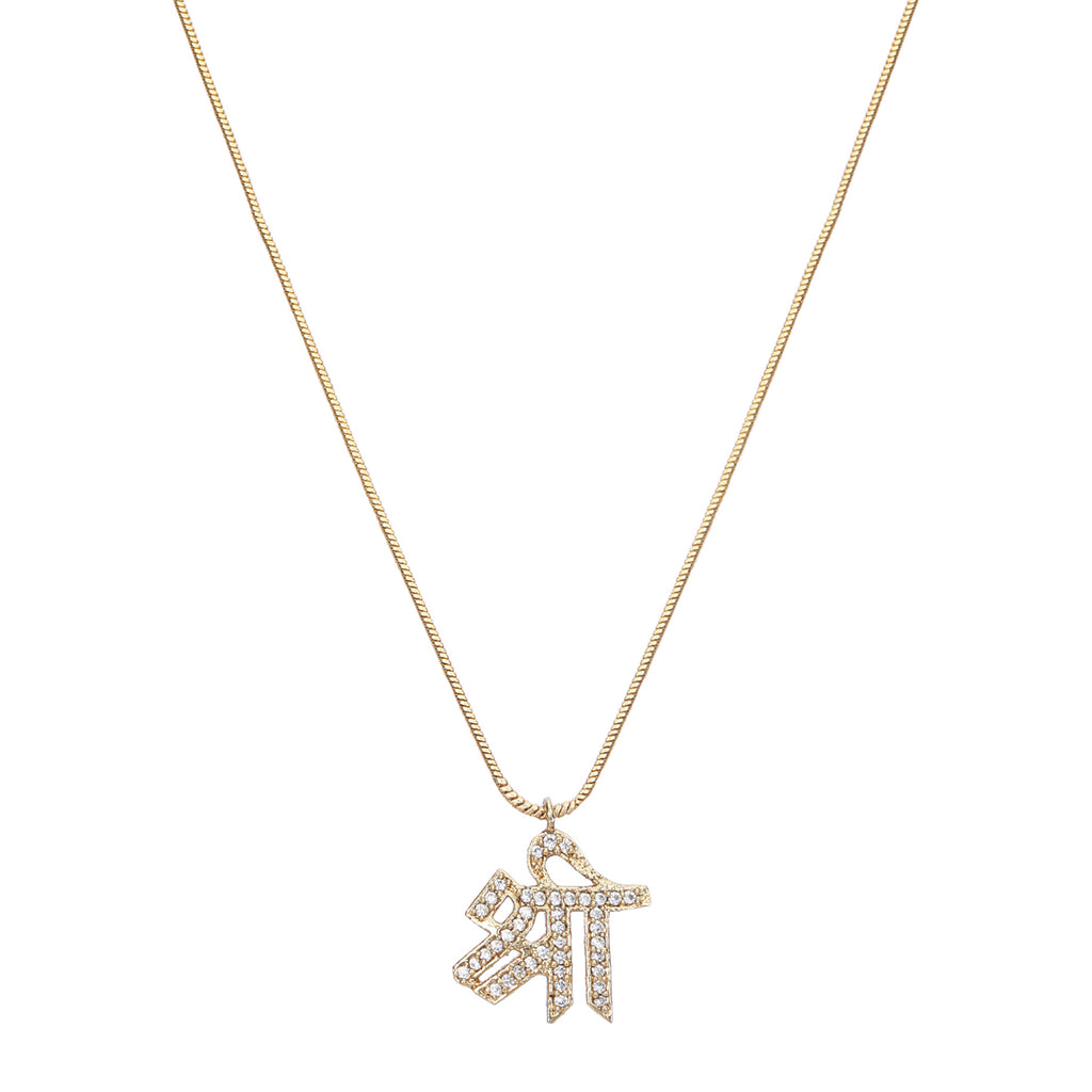 22k Gold Plated Shri  Pendant