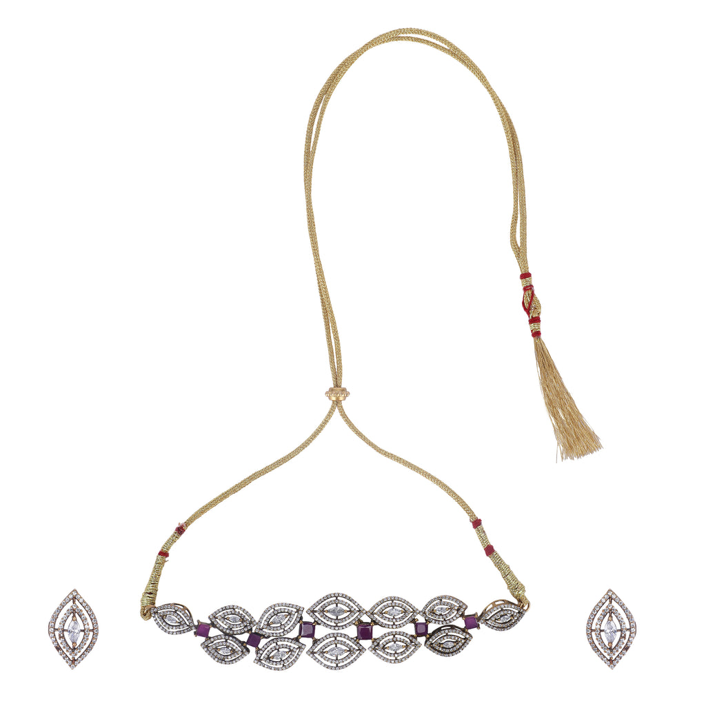 22k Gold Plated Amolya Mayurya Choker Set