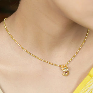 22k Gold Plated Suvarna Mandal Pendant