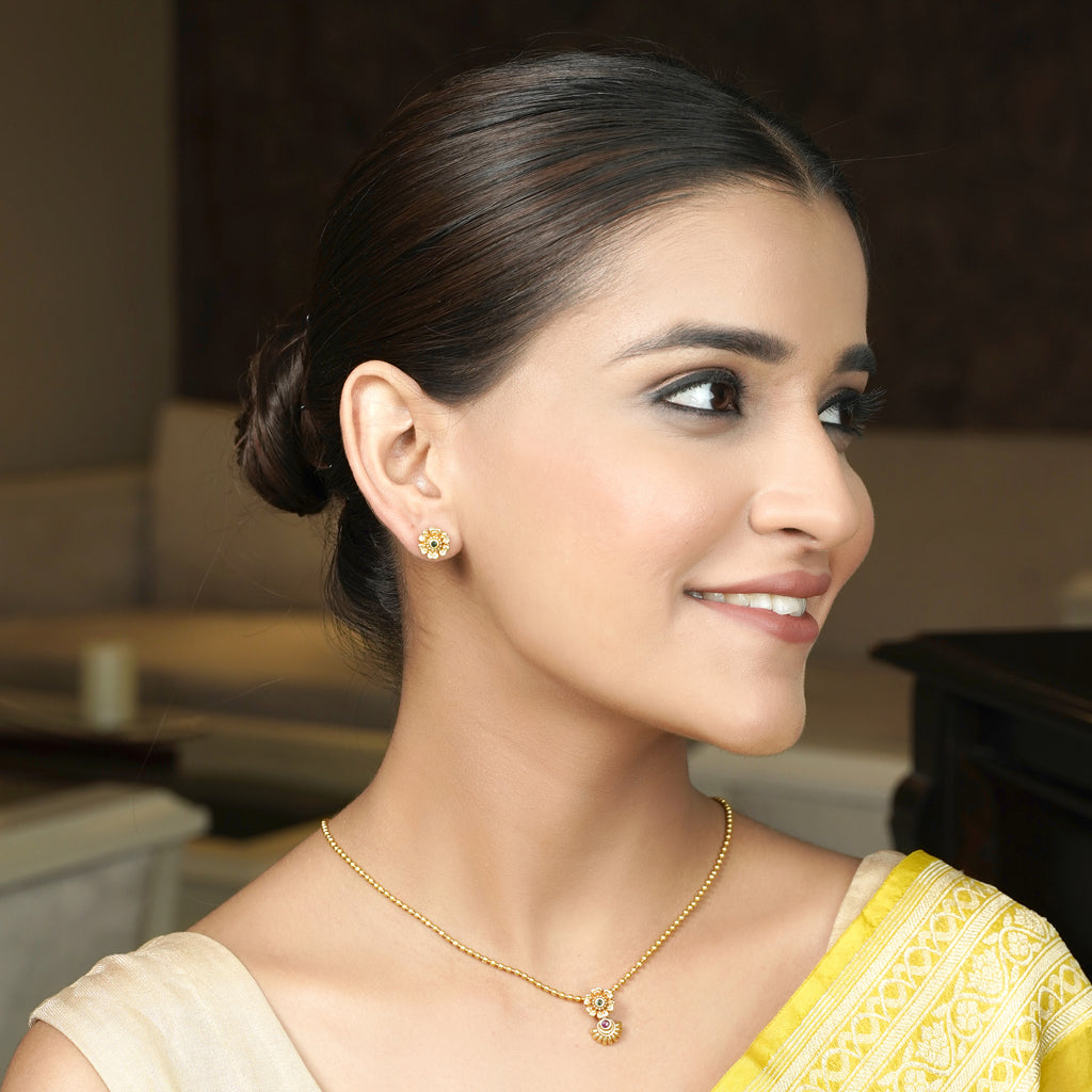 22k Gold Plated Suvarna Mandal Pendant