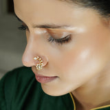 Namya 22k Gold Plated Nosepin (Clip On)