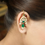 22k Gold Plated Kaanphool Drop Earpin