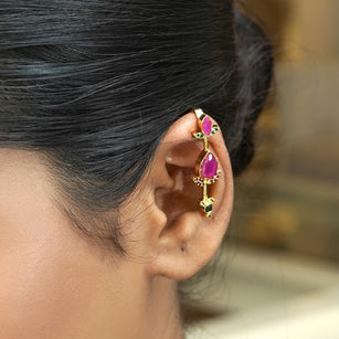 22k Gold Plated Taru Tulip Earcuff