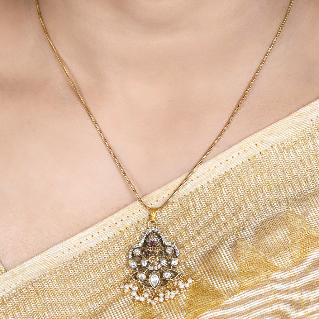 22k Gold Plated Amolya Mandira Pendant