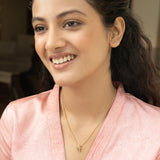 Sparsh 22k Gold Plated Zircon Exclusives Pendant