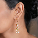 22k Gold Plated Amolya Kumudra Pendant Set