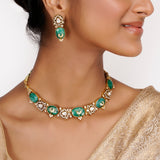 22k Gold Plated Teej Valaya Choker Set