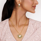 22k Gold Plated Teej Arunya Pendant Set