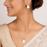 22k Gold Plated Divyam Naveli Necklace Set