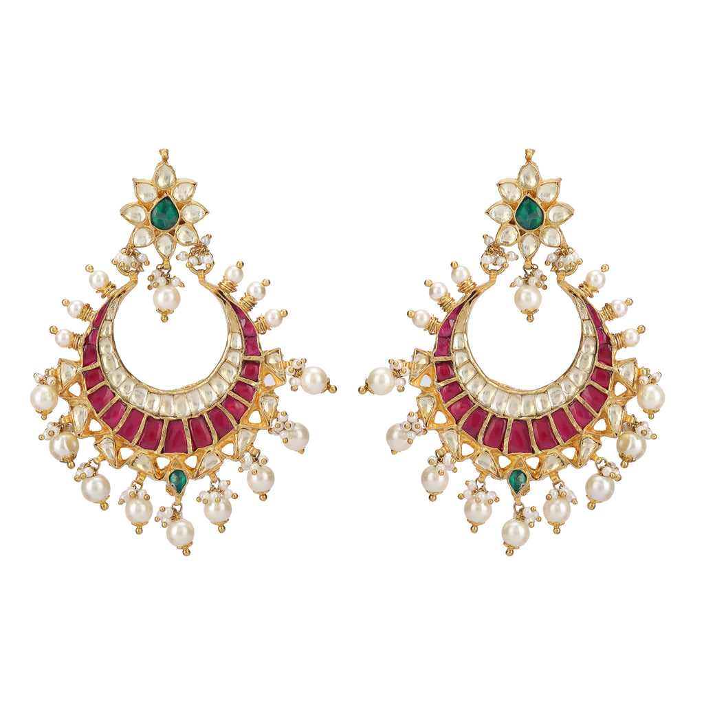 CHANDA KUNDAN NAVYA EARRING