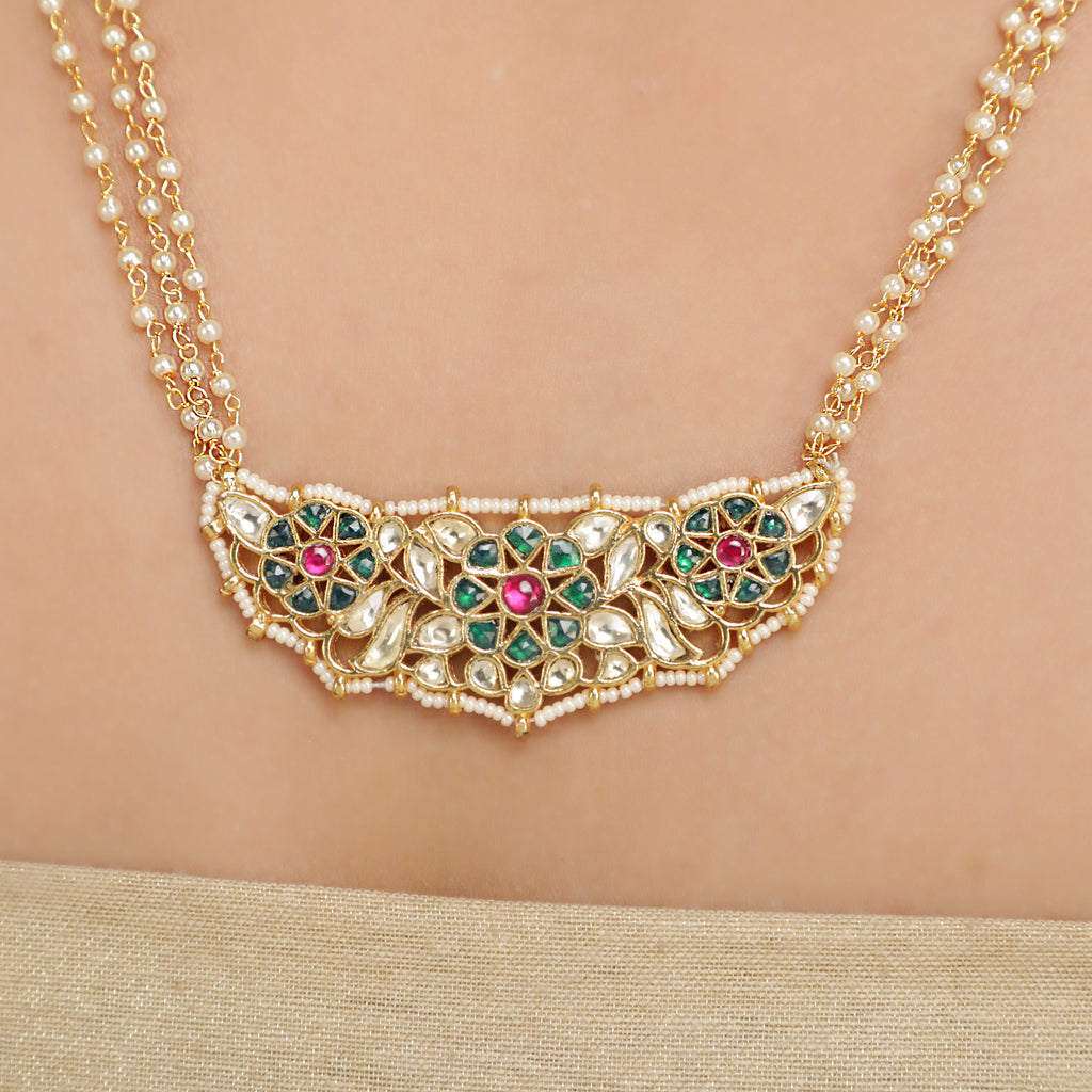 SANKRANTI KUNDAN CHAND EXCLUSIVES PENDANT SET