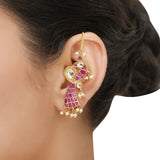 SANKRANTI KUNDAN PINK PENDANT SET