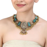 Nayaab Adya Peacock Necklace