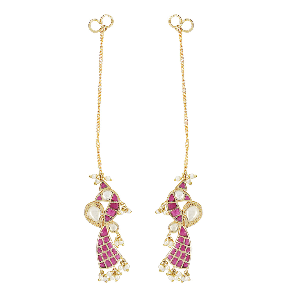 SANKRANTI KUNDAN PINK PENDANT SET