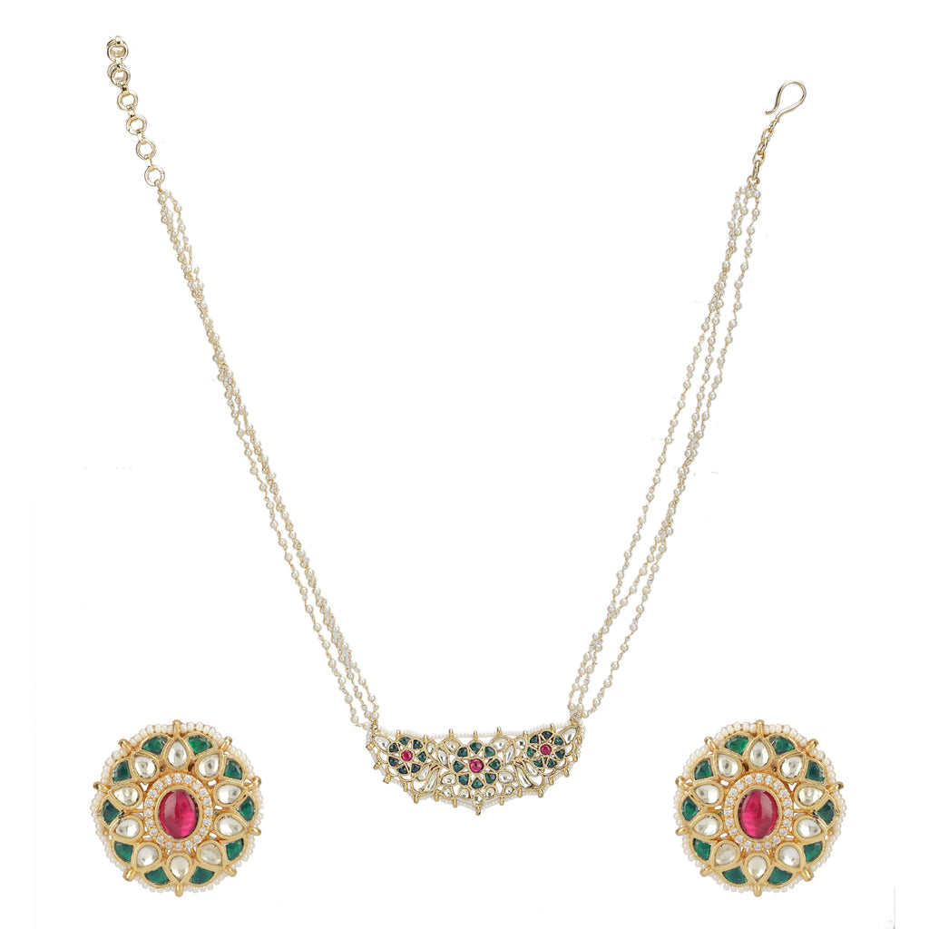 SANKRANTI KUNDAN CHAND EXCLUSIVES PENDANT SET