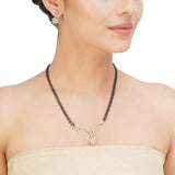 MANGLAL SUTRA SILVER PLATED NECKLACE SET