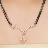 MANGLAL SUTRA SILVER PLATED NECKLACE SET