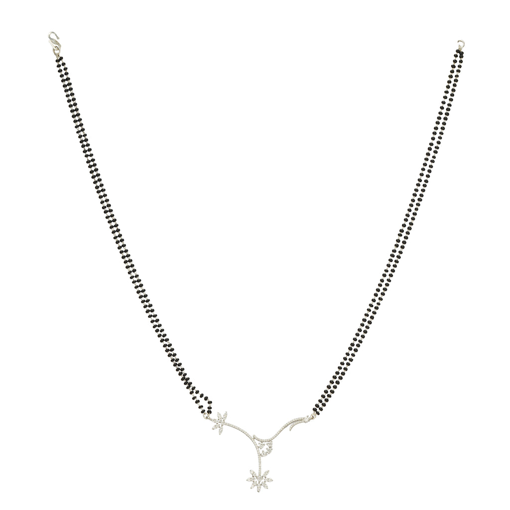 MANGLAL SUTRA SILVER PLATED NECKLACE SET