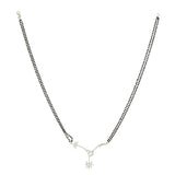 MANGLAL SUTRA SILVER PLATED NECKLACE SET