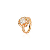 Forever Flower Zircon Rose Plated Ring
