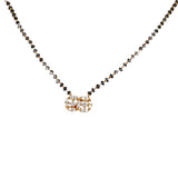 Gold Plated Zircon intertwined Circles Mangalsutra