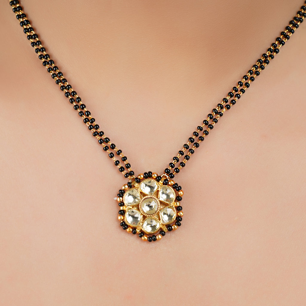 Gold Plated Kundan Nakshatra Mangalsura