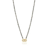 Gold Plated Zircon intertwined Circles Mangalsutra