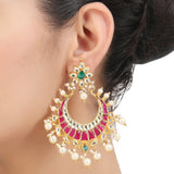 CHANDA KUNDAN NAVYA EARRING