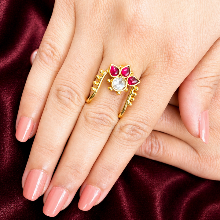 22k Gold Plated Noorja Rani Ring