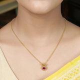 22k Gold Plated Suvarna Arka Pendant