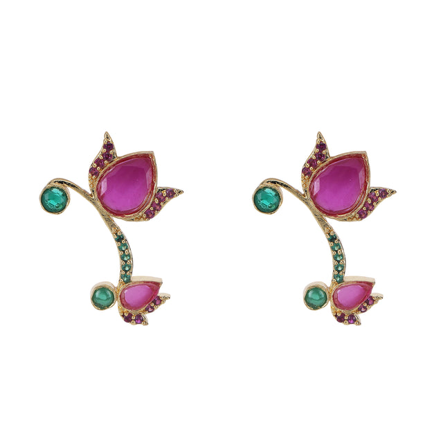 22k Gold Plated Tiara Earring