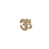 22k Gold Plated Om Nosepin (Clip On)