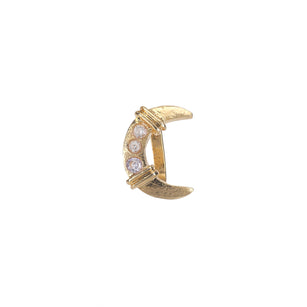 22k Gold Plated Chand Nosepin (Clip On)