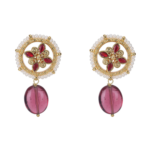 Chaman 22k Gold Plated Earring