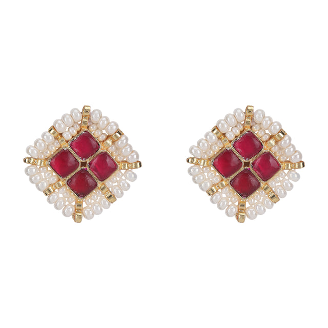 Meera 22k Gold Plated Earring